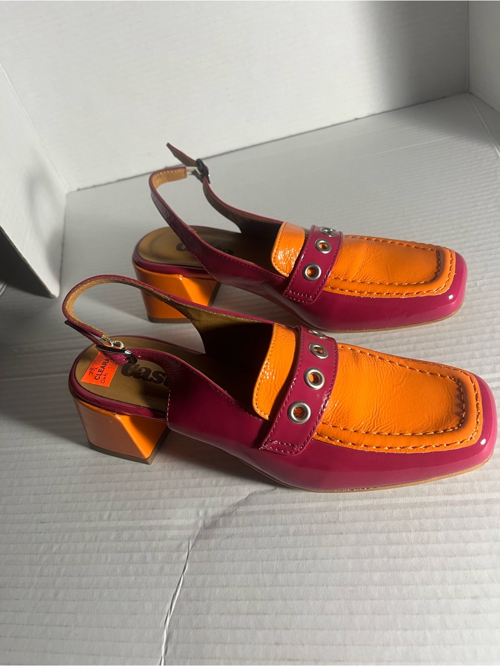 Casta with block heels size 38